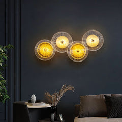 Bohemian LED Glass Disc Wall Light | Delo