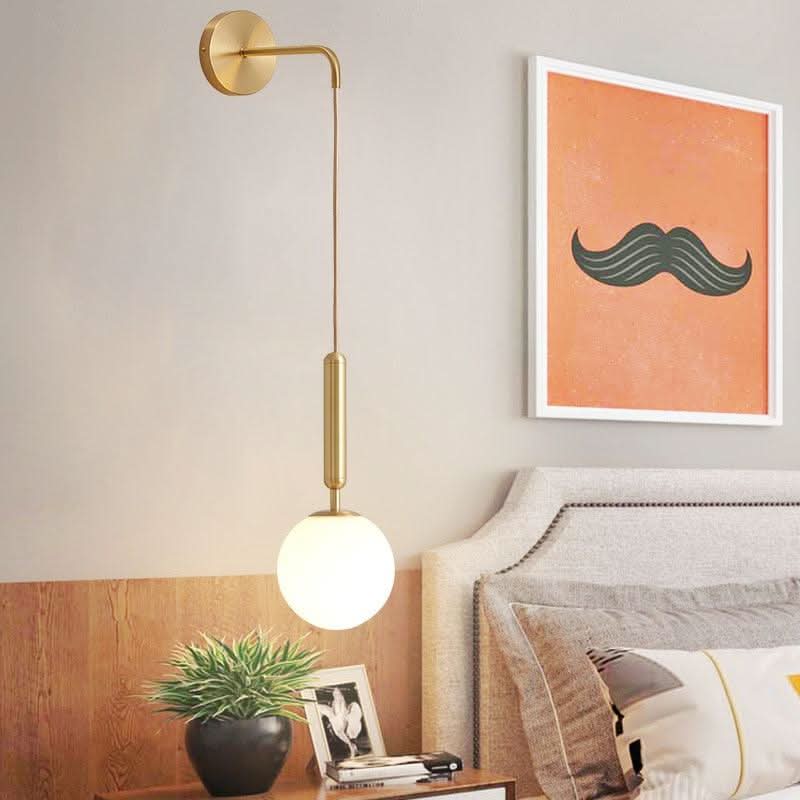 White Globe Wall Light | Xena