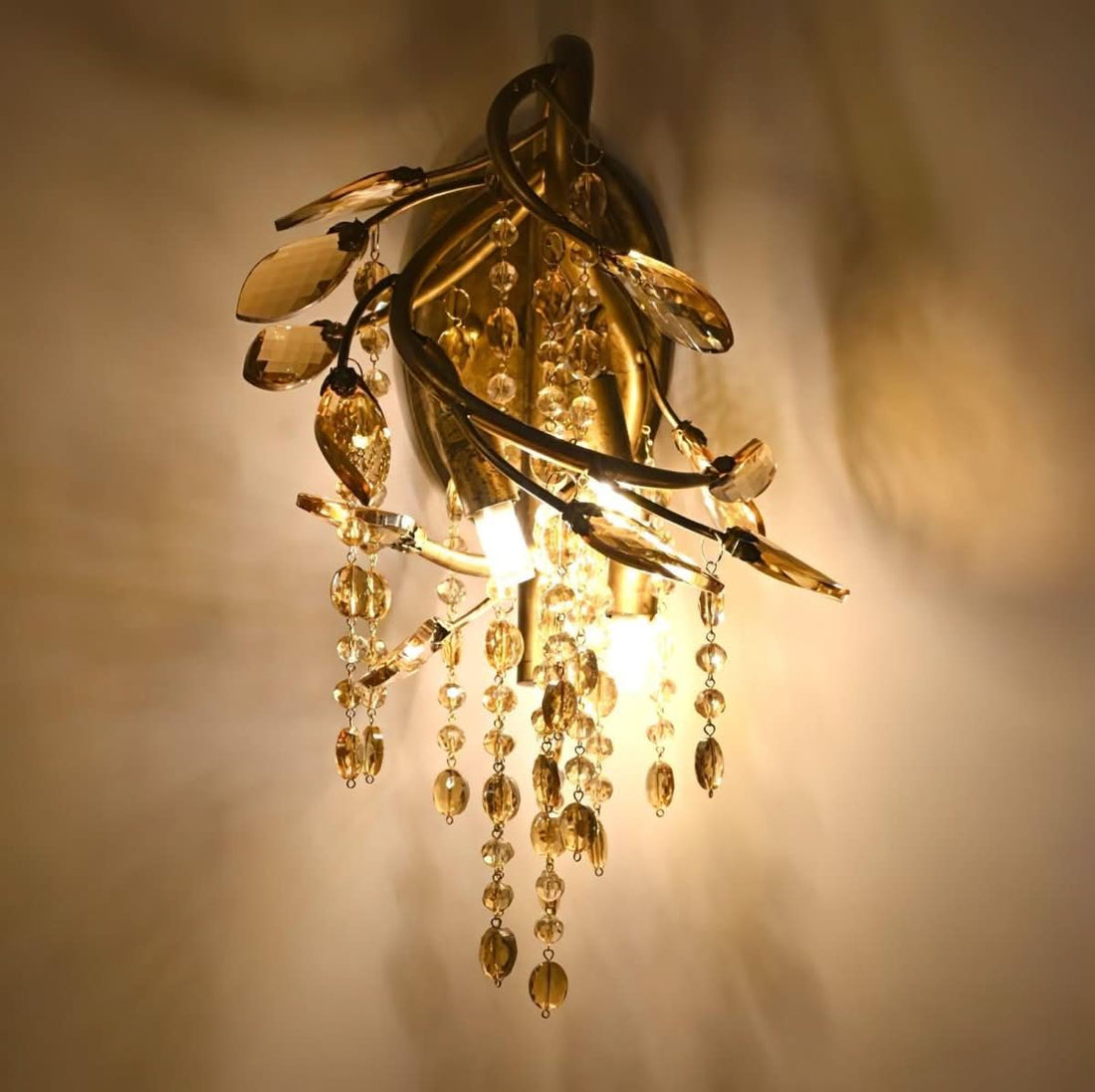 Bronze and Crystal Wall Lamp | Nare