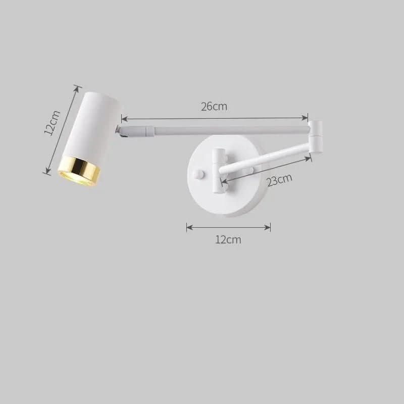Applique Murale Chambre Adulte | Tena - Designix Applique Murale Blanc et Doré