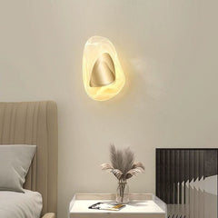 Modern Bedroom Wall Sconce | Crystalline Glow