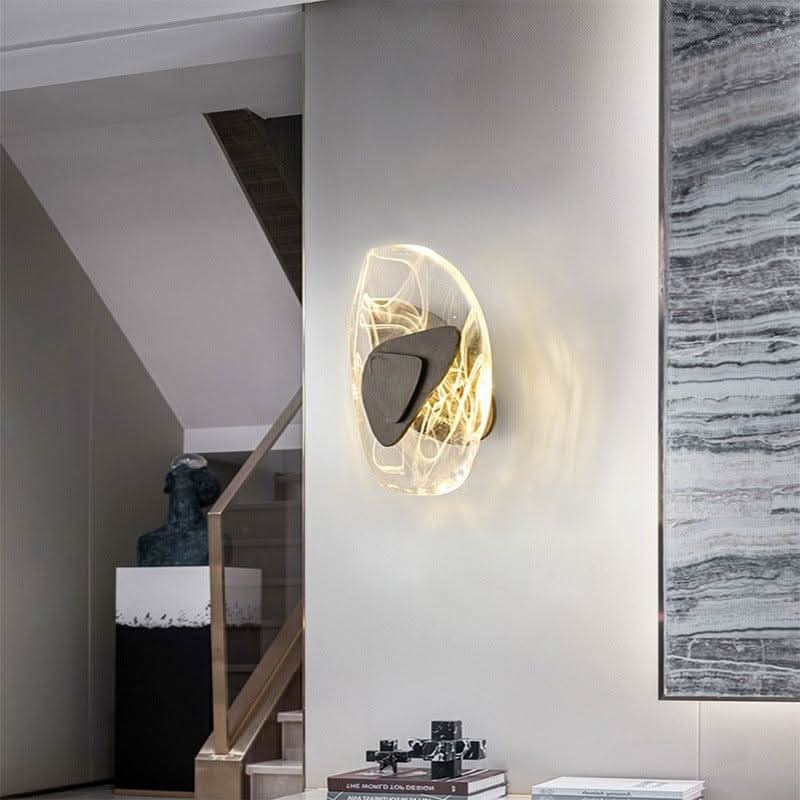 Applique Murale Chambre Moderne | Lueur Cristalline - Designix Applique Murale Or Blanc Chaud (3200K)