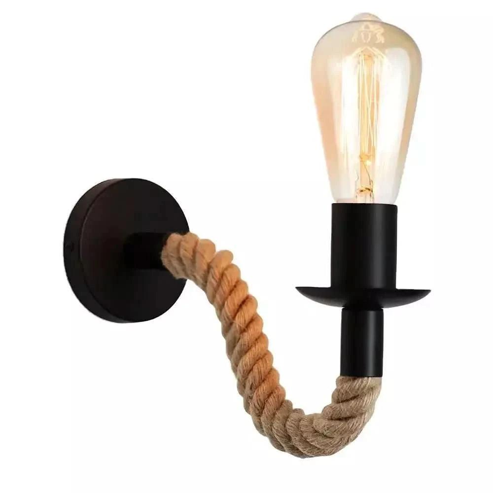 Rope Wall Lamp | Rustic Charm