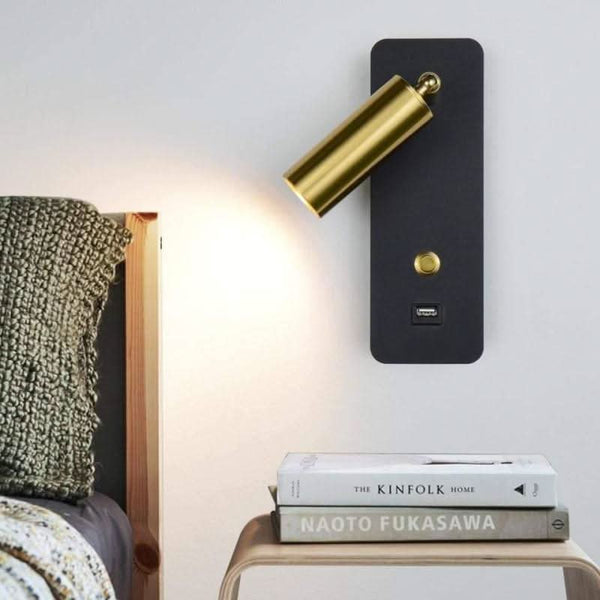 Black and Gold Wall Lamp | Jilo