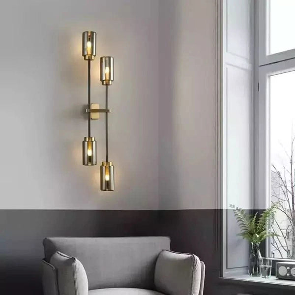 Industrial Black Wall Light | Urban Radiance Double