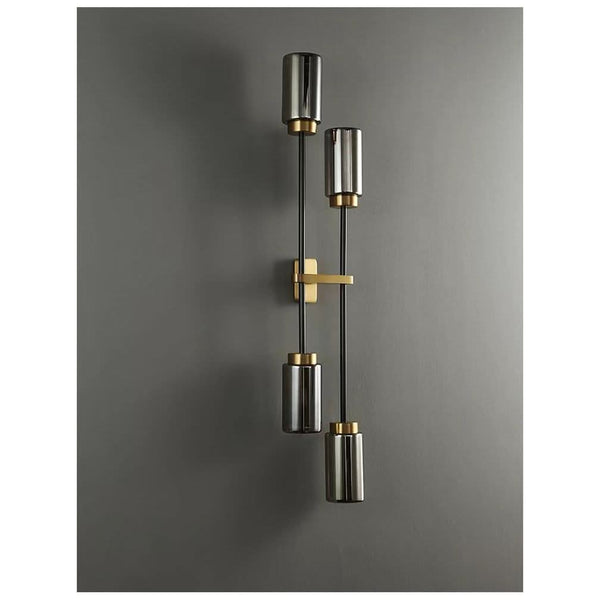 Industrial Black Wall Light | Urban Radiance Double