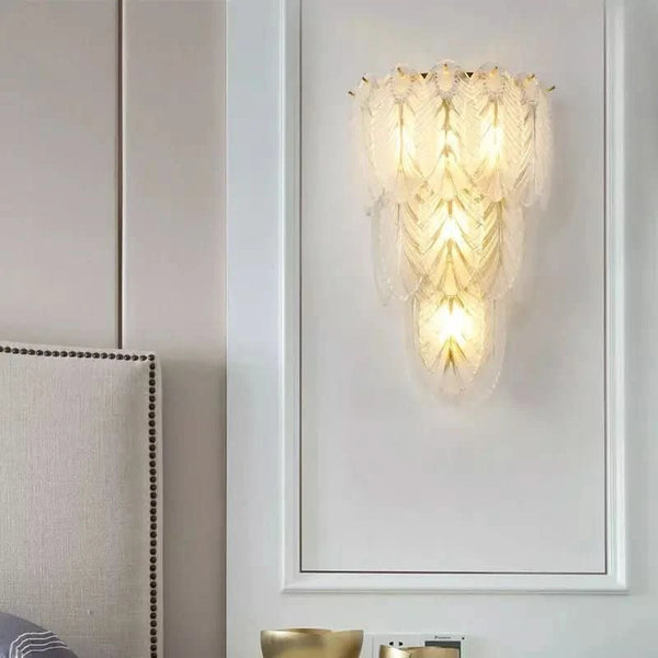 Crystal Feather Wall Sconce | Dawn Radiance