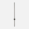 Modern designer black and gold wall light for living room | Gravity