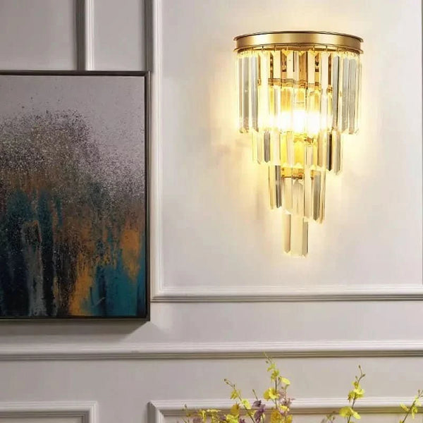 Ribbed glass wall lamp | Precious Glow