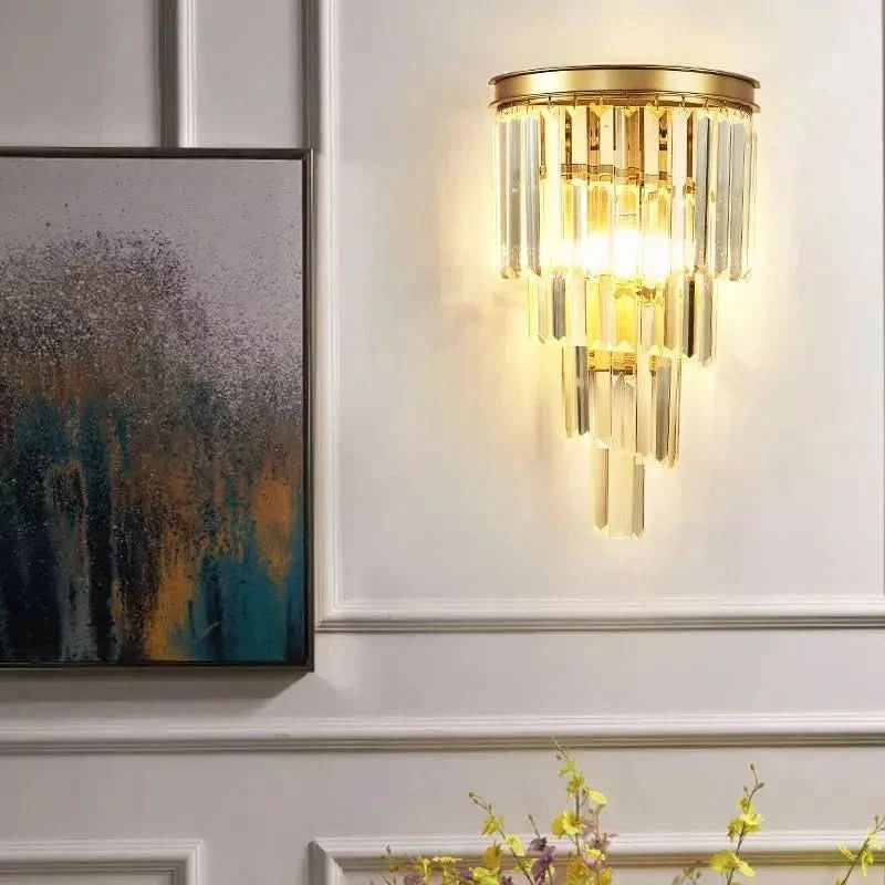 Ribbed glass wall lamp | Precious Glow
