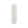 Applique Murale ZAMBELIS 14W Dimmable DESIGN Albatre Blanc et Laiton 2546