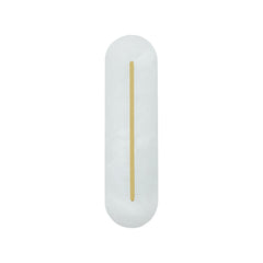 Applique Murale ZAMBELIS 14W Dimmable DESIGN Albatre Blanc et Laiton 2546