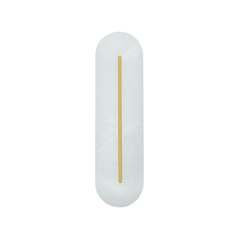 Applique Murale ZAMBELIS 14W Dimmable DESIGN Albatre Blanc et Laiton 2546