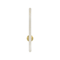 Applique Murale ZAMBELIS 19W Dimmable DESIGN Albatre Blanc et Laiton 2548