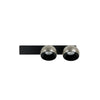 Applique Murale ZAMBELIS 25W Dimmable DESIGN Noir Sable et Nickel Brosse 25343