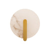 Applique Murale ZAMBELIS D250 5W DESIGN Albatre Blanc et Laiton 2552