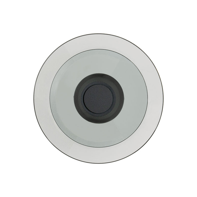 Applique Murale ZAMBELIS D300 10W Dimmable DESIGN Noir Sable et Verre Fume 25144