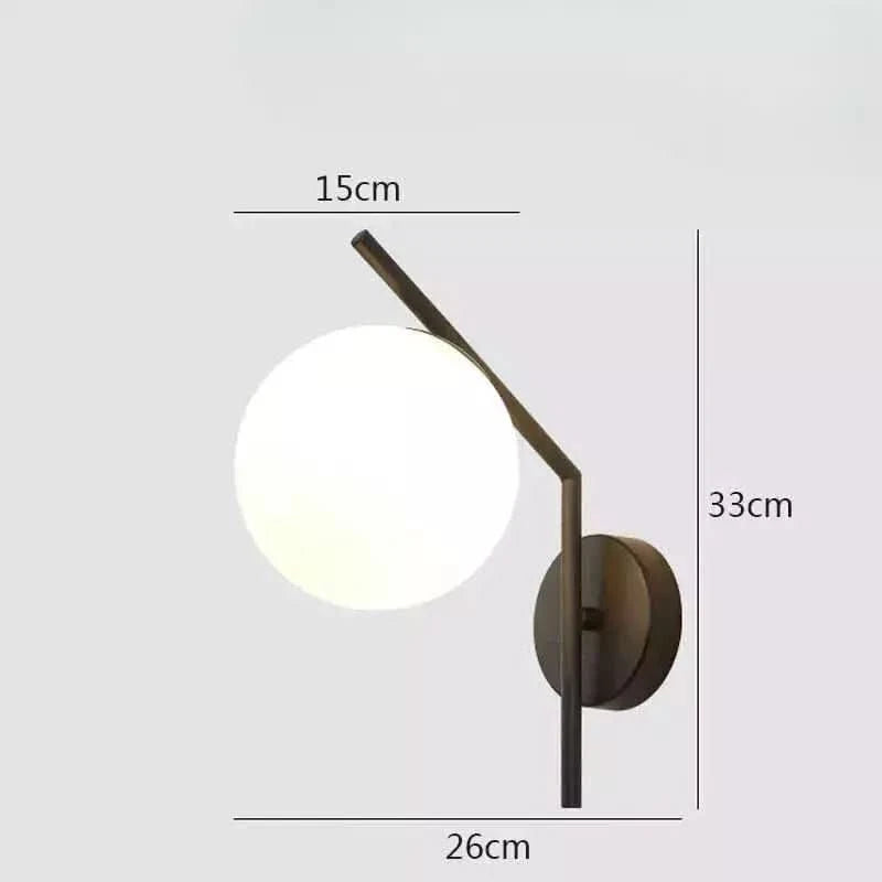 Applique Murales pour Tête de Lit | Lueur Douce - Designix Applique Murale Noir | Opaque Blanc Chaud