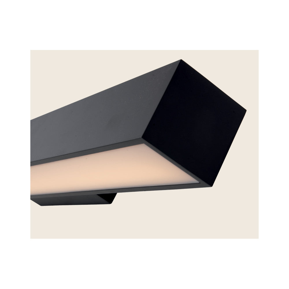 Applique Salle de Bain ZAMBELIS 15W IP44 DESIGN Noir Mat 22088