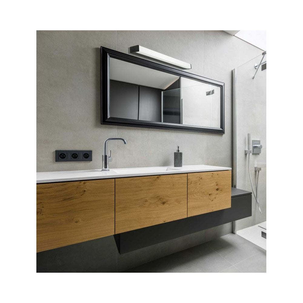 Applique Salle de Bain ZAMBELIS 16W IP44 DESIGN Noir Mat 180041-B