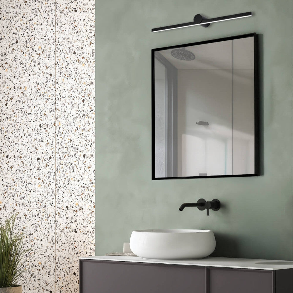 Applique Salle de Bain ZAMBELIS 17W IP54 DESIGN Noir Sable 22125