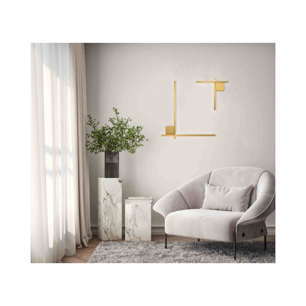 Applique ZAMBELIS 24W Dimmable DESIGN Dore Mat 23105