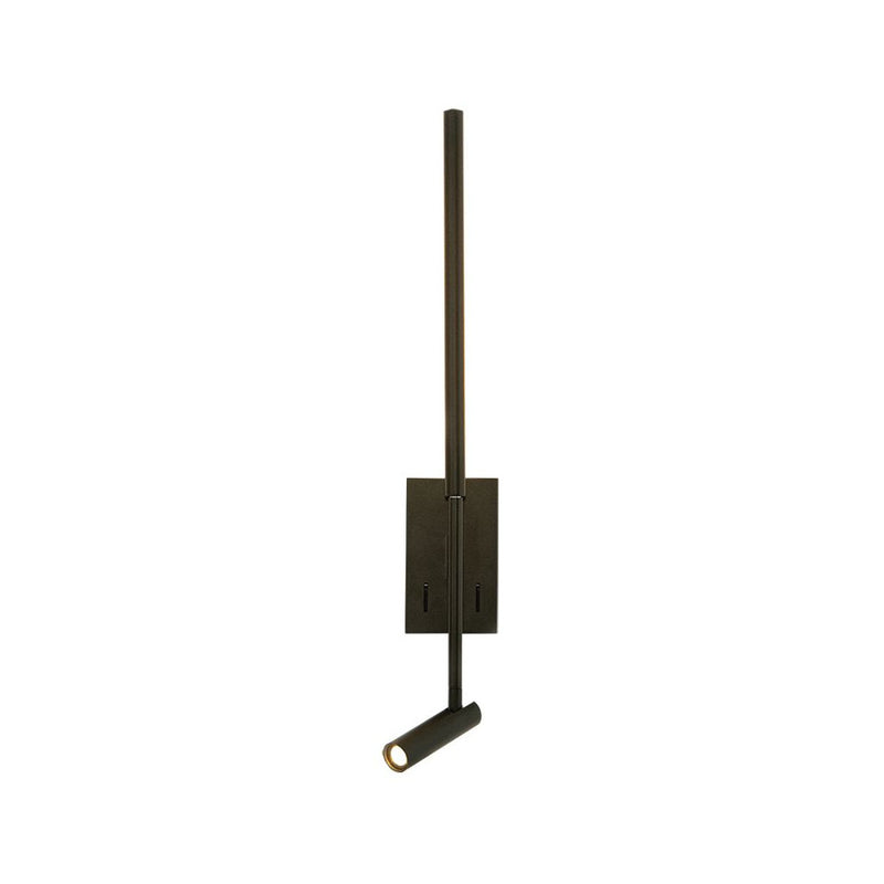 Applique ZAMBELIS 2,5+5W DESIGN Noir Mat 23039