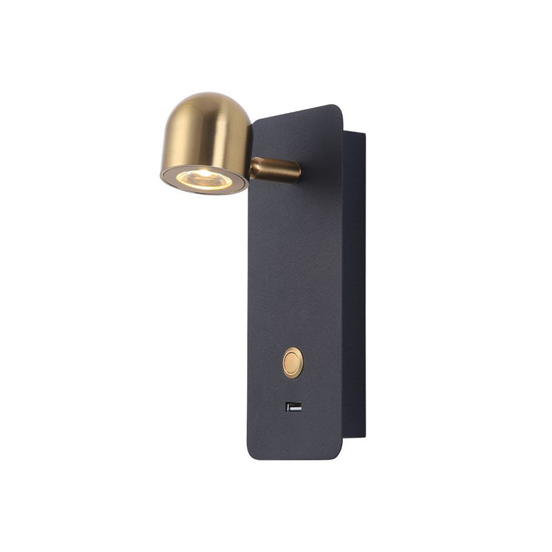 Applique ZAMBELIS 2,5W DESIGN Noir Mat 23038