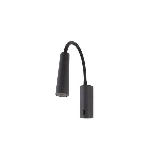 Applique Orientable ZAMBELIS 3W DESIGN Noir Sable H72