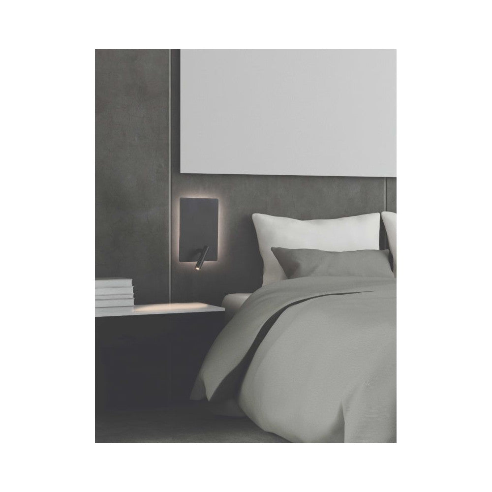 Applique ZAMBELIS 8W  DESIGN Noir Mat H41