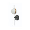 Applique ZAMBELIS D125 8W DESIGN Noir Mat et Or 2003