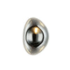 Applique ZAMBELIS E14 DESIGN Noir Sable et Chrome Sans Source 22048