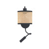 Applique ZAMBELIS E27 DESIGN Noir Mat Sans Source 20355