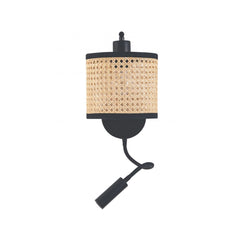 Applique ZAMBELIS E27 DESIGN Noir Mat Sans Source 20355