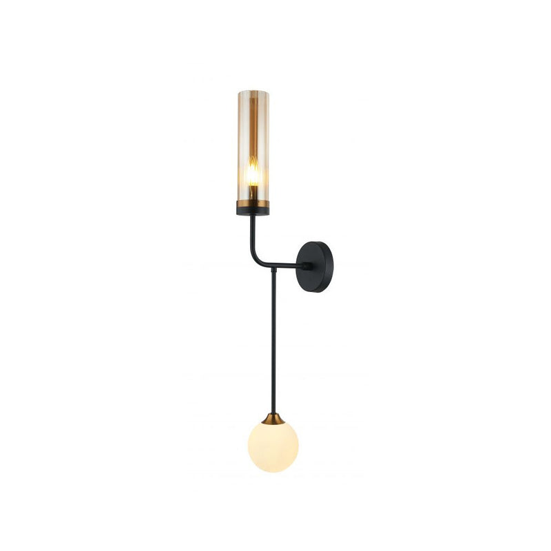 Applique ZAMBELIS G9 , E27 DESIGN Noir Sable et Laiton Sans Source 22054