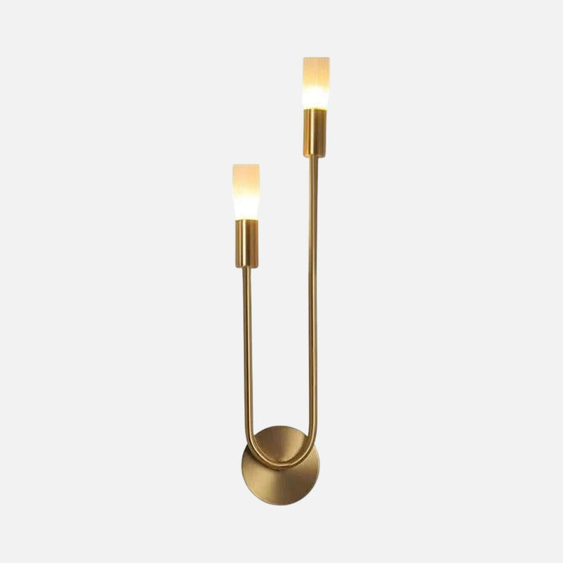 Contemporary gold wall lamp | Golden Radiance