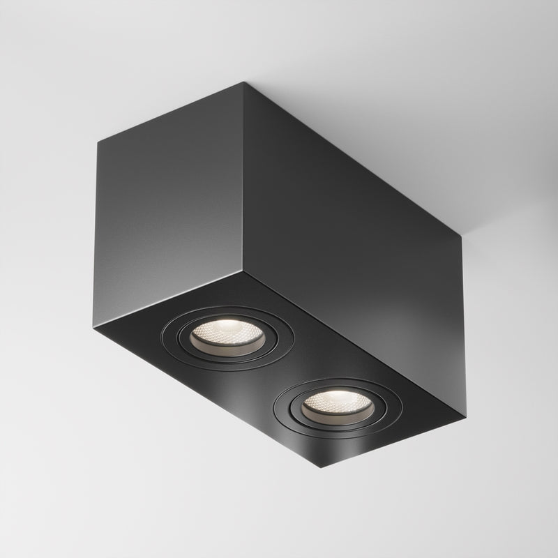 Atom black ceiling light