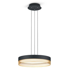 Suspension Mesh noire et dorée, Ø 45 cm