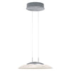 Suspension Findus nickel satiné, verre