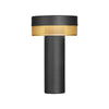 Lampe extérieure Mesh-B noire et dorée, H 24 cm