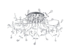 Plafonnier LED | Crystal Chromé Ø 77 cm