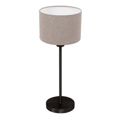 Noor black table lamp