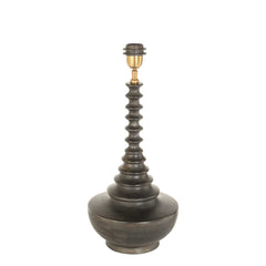 Black wood table lamp