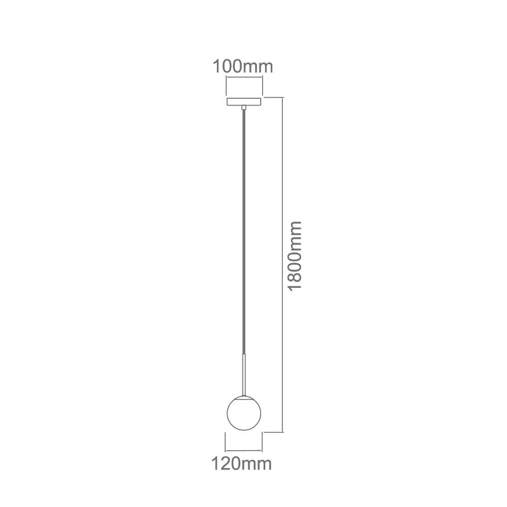 Suspension Bao I, verre, IP44