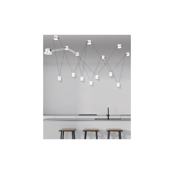 Base ZAMBELIS D100 3W Dimmable DESIGN Blanc Sable Sans Driver 19151