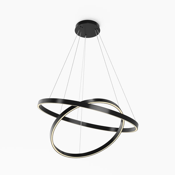 Rim black pendant light