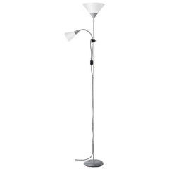 Lampadaire Spari argenté et blanc (93008/05)