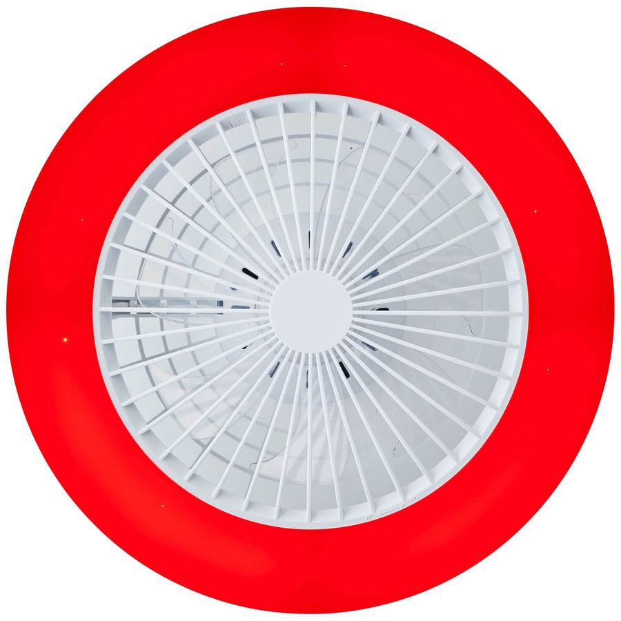 Ventilateur de plafond lumineux Salerno blanc