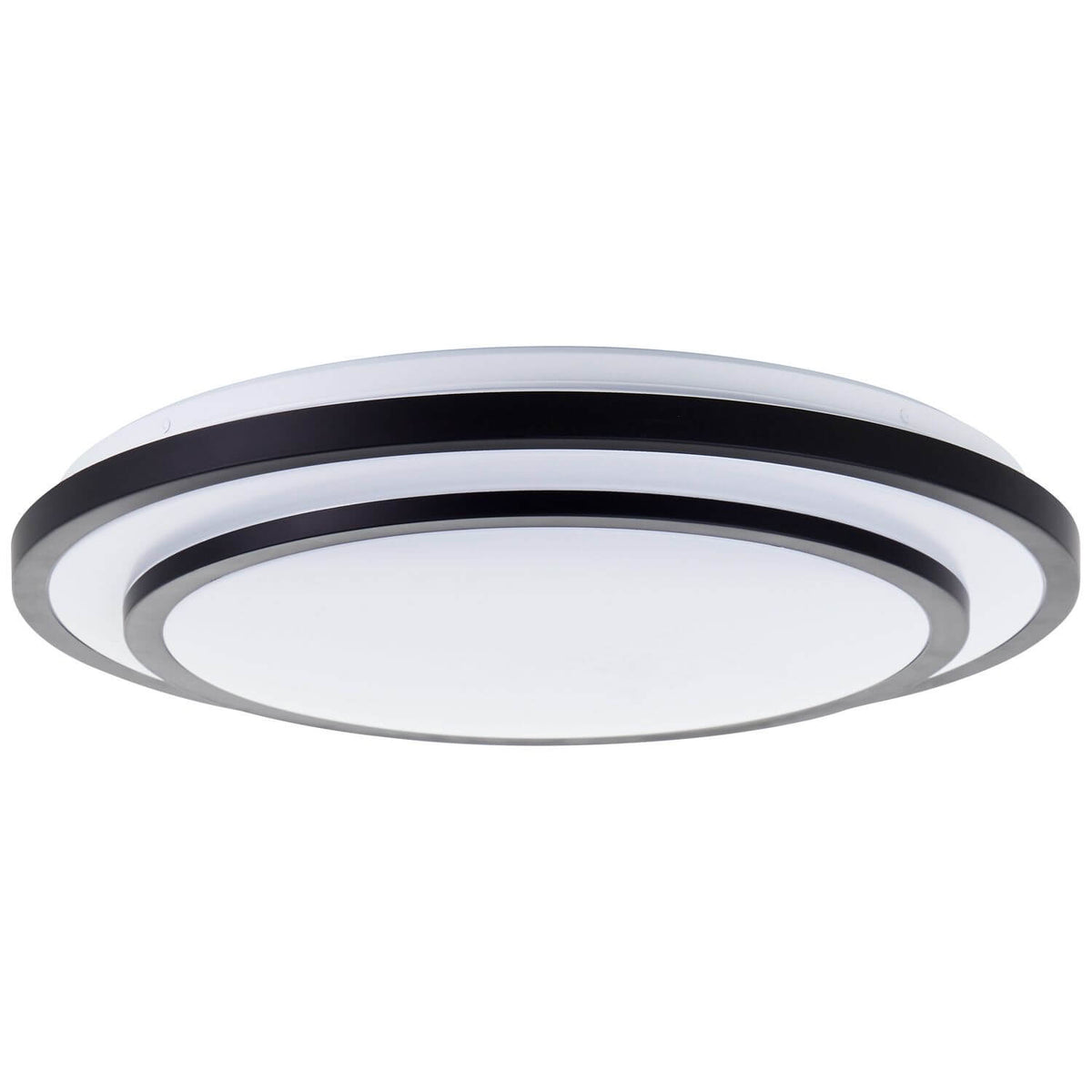 Plafonnier Luciano noir et blanc, Ø 49,5 cm