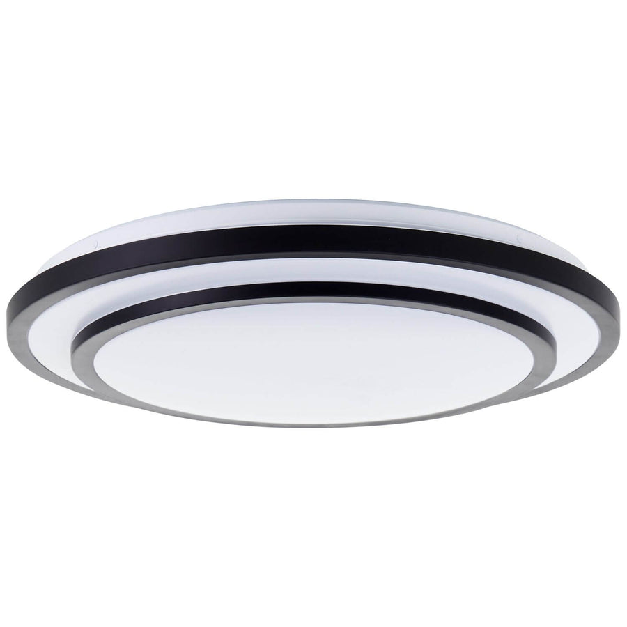 Plafonnier Luciano noir et blanc, Ø 49,5 cm